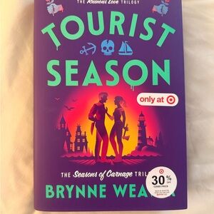 Tourist Season Book-Brynne Weaver holographic hardcover,sprayed page edges new